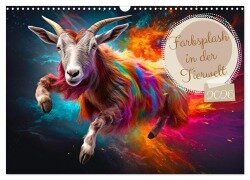 Farbsplash in der Tierwelt (Wandkalender 2026 DIN A3 quer), CALVENDO Monatskalender - Rupert Kowalski