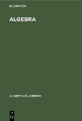 Cover-Bild zum Titel 'Algebra' von ''