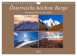 Österreichs höchste Berge (Wandkalender 2025 DIN A4 quer), CALVENDO Monatskalender - Christa Kramer