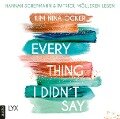 Cover-Bild zum Titel 'Everything I Didn't Say' von 'Kim Nina Ocker'