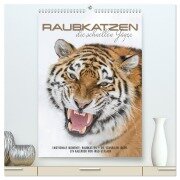 Emotionale Momente: Raubkatzen - die schnellen Jäger. (hochwertiger Premium Wandkalender 2025 DIN A2 hoch), Kunstdruck in Hochglanz - Ingo Gerlach