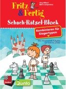 Cover-Bild zum Titel 'Fritz & Fertig Schach-Rätsel-Block: Kombinieren für Siegertypen' von 'Jörg Hilbert, Björn Lengwenus'