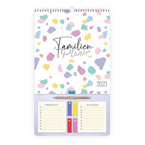 Trötsch Familienkalender Familienplaner mit Stift 2023 - 