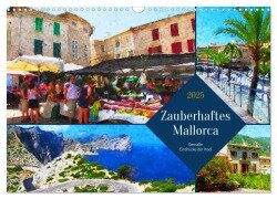 Zauberhaftes Mallorca - Gemalte Eindrücke der Insel (Wandkalender 2025 DIN A3 quer), CALVENDO Monatskalender - Anja Frost
