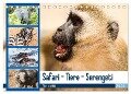 Safari - Tiere - Serengeti (Tischkalender 2024 DIN A5 quer), CALVENDO Monatskalender - Sabine Reuke