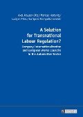 A Solution for Transnational Labour Regulation? - Markus Hertwig, Axel Hauser-Ditz, Luitpold Rampeltshammer, Ludger Pries