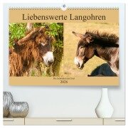 Liebenswerte Langohren - Die Schönheit der Esel (hochwertiger Premium Wandkalender 2026 DIN A2 quer), Kunstdruck in Hochglanz - Meike Bölts