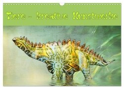 Tiere - kreative Kunstwerke (Wandkalender 2025 DIN A3 quer), CALVENDO Monatskalender - Liselotte Brunner-Klaus