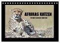 Afrikas Katzen (Tischkalender 2024 DIN A5 quer), CALVENDO Monatskalender - Angelika Stern
