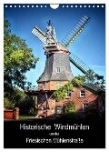 Historische Windmühlen an der Friesischen Mühlenstraße / Geburtstagsplaner (Wandkalender 2024 DIN A4 hoch), CALVENDO Monatskalender - Peter Roder