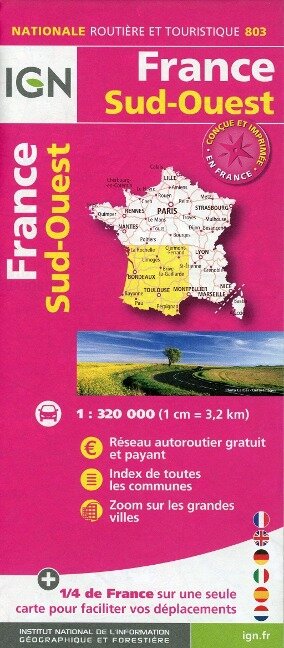 France Sud-Ouest 1:320 000 - 