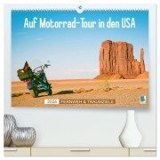 Fernweh und Traumziele: Auf Motorrad-Tour in den USA (hochwertiger Premium Wandkalender 2026 DIN A2 quer), Kunstdruck in Hochglanz - Calvendo Calvendo