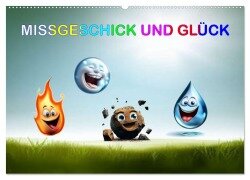 Missgeschick und Glück (Wandkalender 2025 DIN A2 quer), CALVENDO Monatskalender - Ingrid Besenböck