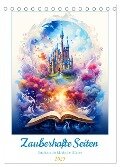 Zauberhafte Seiten - Entdecke die Magie der Bücher (Tischkalender 2025 DIN A5 hoch), CALVENDO Monatskalender - Rupert Kowalski