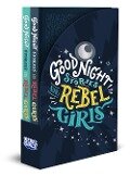 Cover-Bild zum Titel 'Good Night Stories for Rebel Girls 2-Book Gift Set' von 'Francesca Cavallo, Elena Favilli, Rebel Girls'