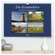 Die Krummhörn Gemeinde in Ostfriesland (hochwertiger Premium Wandkalender 2026 DIN A2 quer), Kunstdruck in Hochglanz - Rolf Pötsch