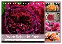 Rosen Reigen im Garten (Tischkalender 2025 DIN A5 quer), CALVENDO Monatskalender - Martina Cross