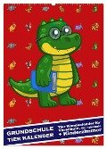 Grundschule Tier Kalender - Tier Wandkalender für Vorschule, Grundschule und Kinderzimmer (Wandkalender 2025 DIN A2 hoch), CALVENDO Monatskalender - Steckandose Dmr