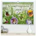 Schmetterlingsjahr (hochwertiger Premium Wandkalender 2025 DIN A2 quer), Kunstdruck in Hochglanz - Christine B-B Müller