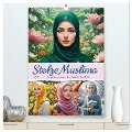 Stolze Muslima (hochwertiger Premium Wandkalender 2025 DIN A2 hoch), Kunstdruck in Hochglanz - Steffani Lehmann