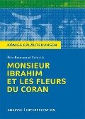 Monsieur Ibrahim et les fleurs du Coran von Éric-Emmanuel Schmitt. Textanalyse und Interpretation - Éric-Emmanuel Schmitt