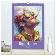 Hippiekinder - Hippiekultur (hochwertiger Premium Wandkalender 2026 DIN A2 hoch), Kunstdruck in Hochglanz - Liselotte Brunner-Klaus