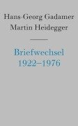Cover-Bild zum Titel 'Briefwechsel 1922-1976 und andere Dokumente' von 'Hans-Georg Gadamer, Martin Heidegger'