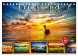 Friesland, verzauberte Landschaft an der Nordsee (Tischkalender 2025 DIN A5 quer), CALVENDO Monatskalender - Peter Roder