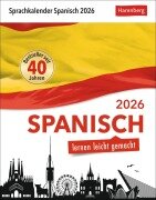 Cover-Bild zum Titel 'Spanisch Sprachkalender 2026 - Spanisch lernen leicht gemacht - Tagesabreißkalender' von 'Sylvia Rivero Crespo'