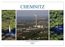 Chemnitz - Von Oben Nach Unten (Wandkalender 2025 DIN A2 quer), CALVENDO Monatskalender - Heike Hultsch
