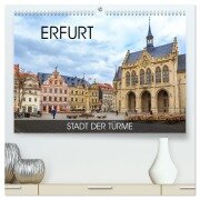 Erfurt - Stadt der Türme (hochwertiger Premium Wandkalender 2026 DIN A2 quer), Kunstdruck in Hochglanz - Val Thoermer