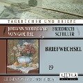 Cover-Bild zum Titel 'Briefwechsel 19' von 'Johann Wolfgang Goethe Friedrich von Schiller'