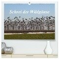 Schrei der Wildgänse (hochwertiger Premium Wandkalender 2024 DIN A2 quer), Kunstdruck in Hochglanz - Rolf Pötsch