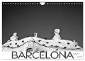 BARCELONA [black/white] (Wandkalender 2024 DIN A4 quer), CALVENDO Monatskalender - D. S Photography [Daniel Slusarcik]