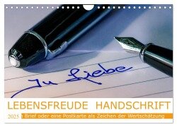 Lebensfreude Handschrift (Wandkalender 2025 DIN A4 quer), CALVENDO Monatskalender - W. W. Voßen Herzog von Laar am Rhein