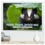 Plitsch, Platsch, tierisch nass (hochwertiger Premium Wandkalender 2026 DIN A2 quer), Kunstdruck in Hochglanz - Daniela Tapper