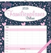 Cover-Bild zum Titel 'Familienplaner Deluxe 2026 - Broschürenkalender 30x30 cm (30x60 geöffnet) - Kalender mit Platz für Notizen - 5 Spalten - Bildkalender - Wandkalender' von ''