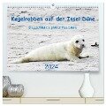 Kegelrobben auf der Insel Düne (hochwertiger Premium Wandkalender 2024 DIN A2 quer), Kunstdruck in Hochglanz - N. Wilhelm