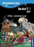 Cover-Bild zum Titel 'Die drei ??? Kids, Bücherhelden 2. Klasse, Hilfe, Geisterzug! (drei Fragezeichen Kids)' von 'Ulf Blanck, Boris Pfeiffer'
