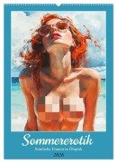 Sommererotik. Sinnliche Frauen in Öloptik (Wandkalender 2026 DIN A2 hoch), CALVENDO Monatskalender - Rose Hurley