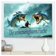 Die unbezwingbaren Fische (hochwertiger Premium Wandkalender 2026 DIN A2 quer), Kunstdruck in Hochglanz - Dusanka Djeric
