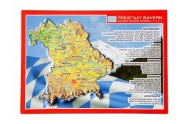 Cover-Bild zum Titel 'Reliefpostkarte Bayern' von 'André Markgraf, Mario Engelhardt'