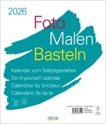 Cover-Bild zum Titel 'Foto-Malen-Basteln Bastelkalender weiß groß 2026' von ''