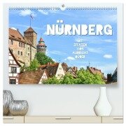 Nürnberg mit Zitaten von Albrecht Dürer (hochwertiger Premium Wandkalender 2026 DIN A2 quer), Kunstdruck in Hochglanz - Bettina Hackstein