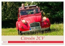 Citroën 2 CV - Zum Kippen zu schade (Wandkalender 2025 DIN A2 quer), CALVENDO Monatskalender - Meike Bölts