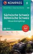 KOMPASS Wanderführer Sächsische Schweiz, Böhmische Schweiz, Elbsandsteingebirge, 60 Touren - Bernhard Pollmann
