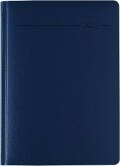 Buchkalender Balacron blau 2025 - Büro-Kalender A5 - Cheftimer - 1 Tag 1 Seite - 416 Seiten - Balacron-Einband - Zettler - 