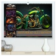 Motorrad illusionen (hochwertiger Premium Wandkalender 2026 DIN A2 quer), Kunstdruck in Hochglanz - Dirk Meutzner