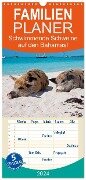 Familienplaner 2024 - Schwimmende Schweine auf den Bahamas! mit 5 Spalten (Wandkalender, 21 x 45 cm) CALVENDO - Elisabeth Stanzer
