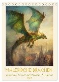 Malerische Drachen (Tischkalender 2025 DIN A5 hoch), CALVENDO Monatskalender - Cathrin Illgen